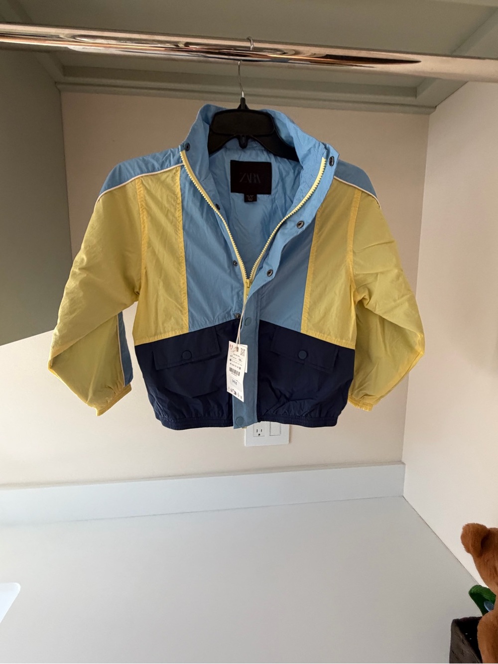 NWT Zara Kids size 6/7 Colorblock Windbreaker Jacket